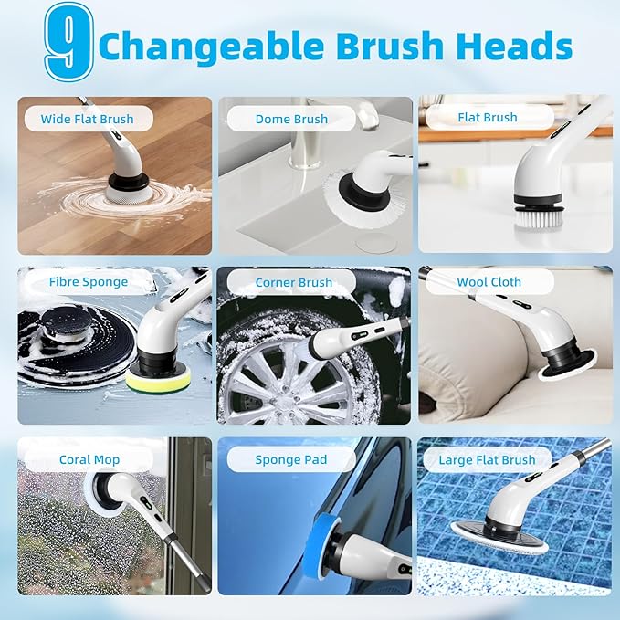 Electric  Spin Scrubber 9 in 1